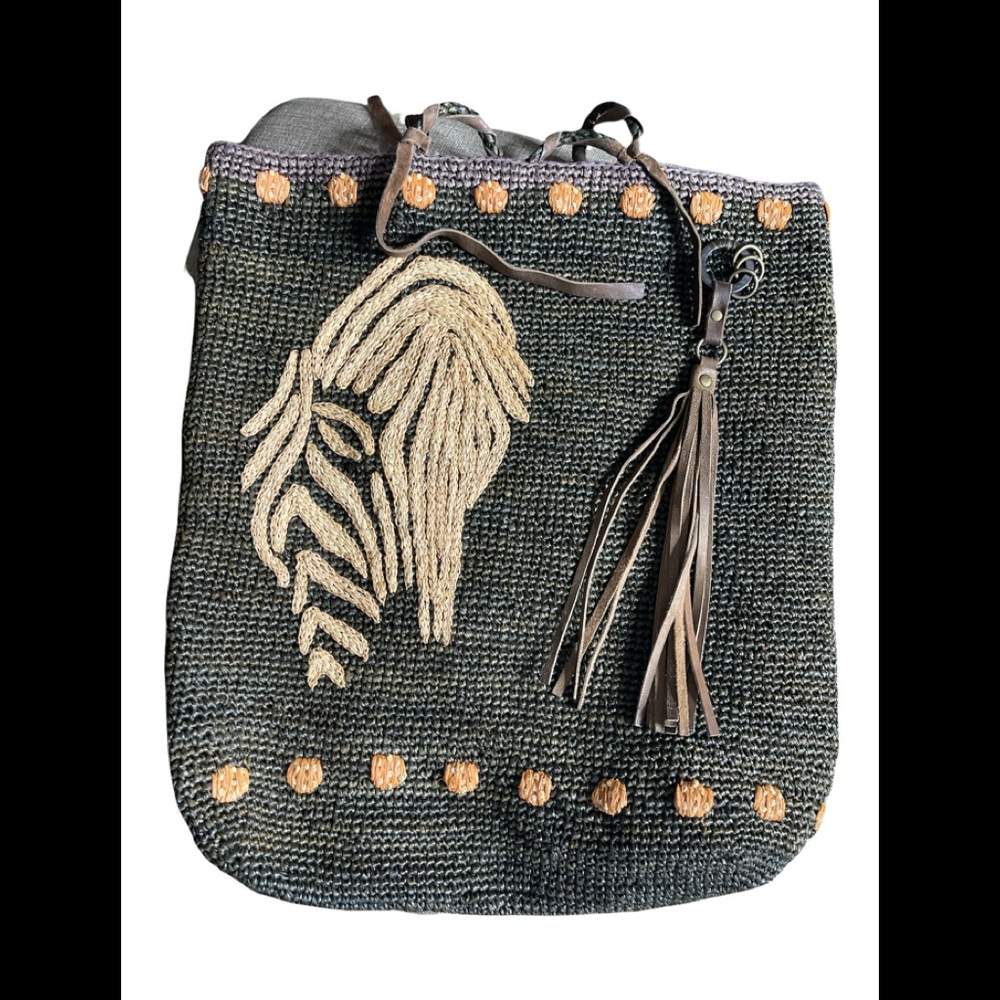 Anthropologie Brand Straw Bag